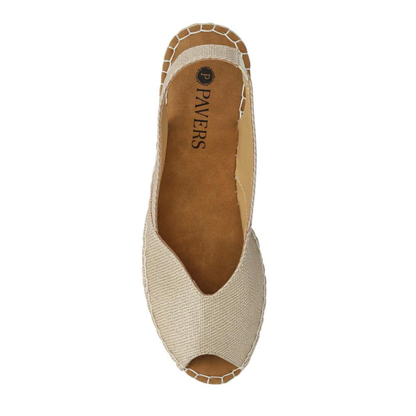 Pavers Wedge-Heeled Espadrilles - Gold
