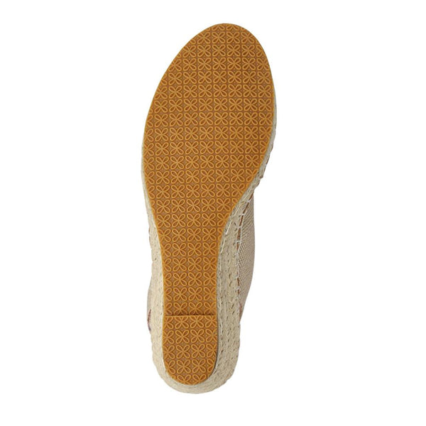 Pavers Wedge-Heeled Espadrilles - Gold