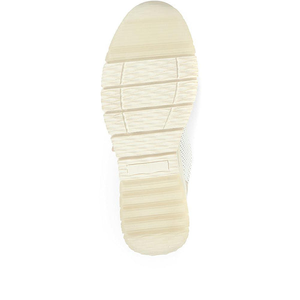 Pavers Wedge Trainers - Beige