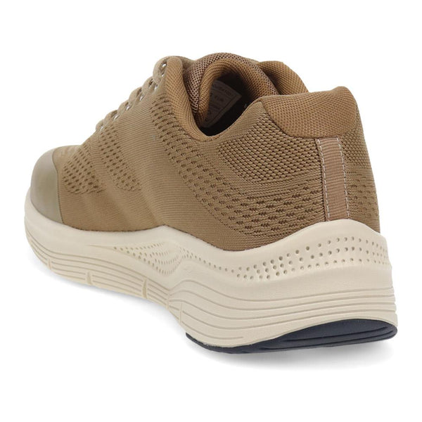 Pavers Wide Fit Breathable Trainers - Taupe