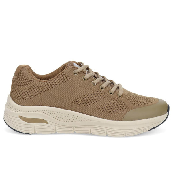 pavers Wide Fit Breathable Trainers - Taupe