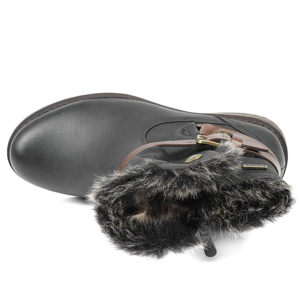 Pavers Wide Fit Buckle Detailed Ankle Boots - Black