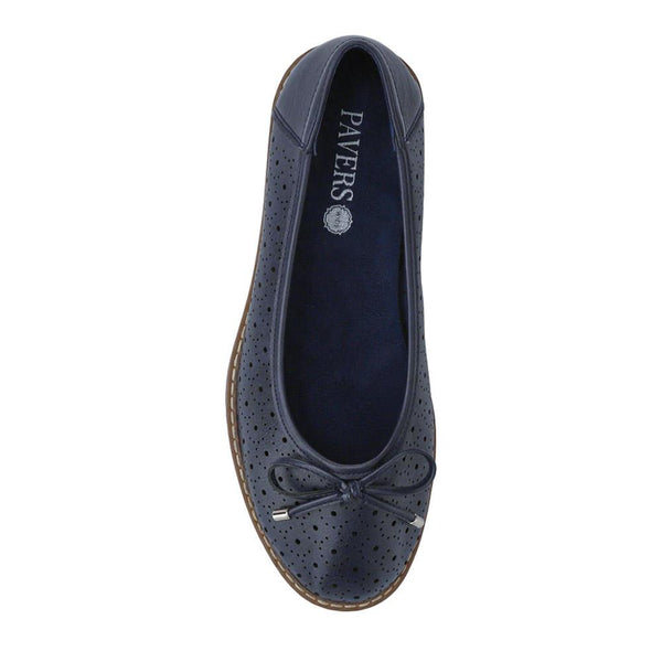 Pavers Wide Fit Cushioned Pumps - Navy