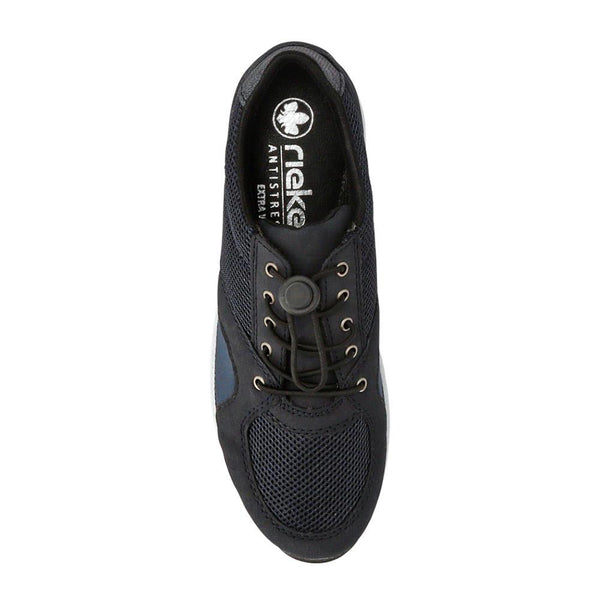 Pavers Wide-Fit Cushioning Trainers - Navy