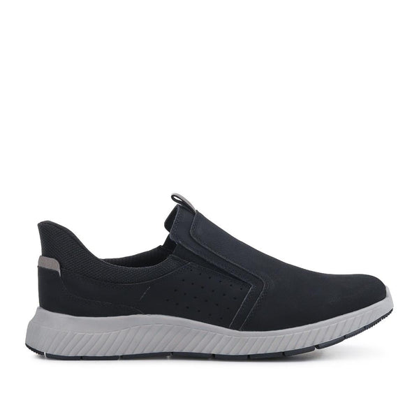 pavers Wide Fit Elasticated Slip-On Shoes - Black