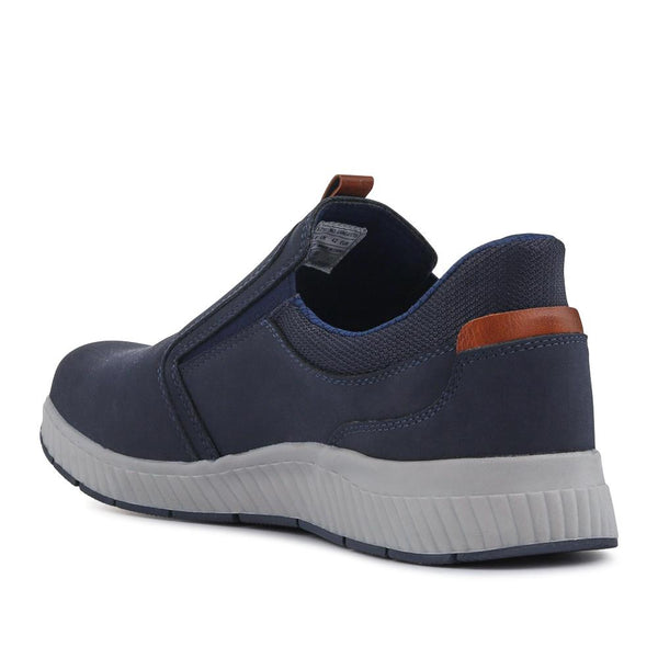 Pavers Wide Fit Elasticated Slip-On Shoes - Navy