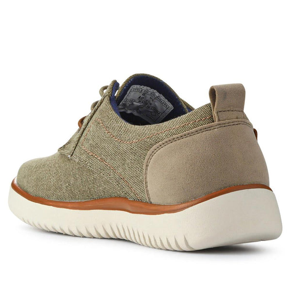 Pavers Wide-Fit Fabric Lace-Up Shoes - Taupe