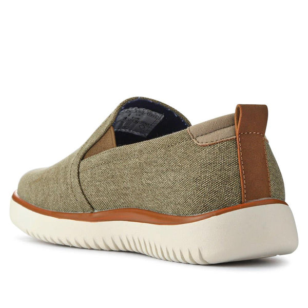 Pavers Wide-Fit Fabric Slip-On Shoes - Taupe