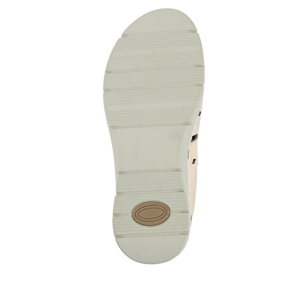 Pavers Wide Fit Flexible Sandals - Beige