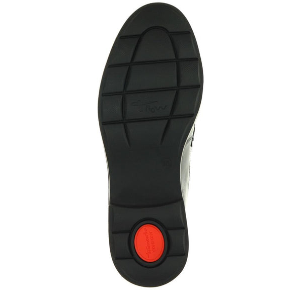 Pavers Wide-Fit Heeled Penny Loafers - Black