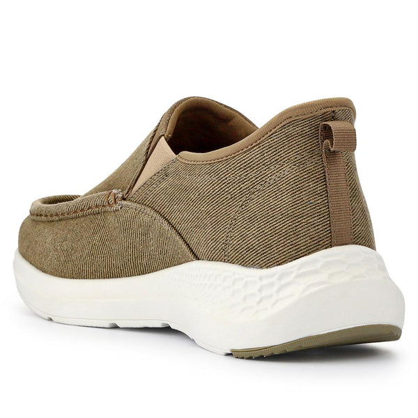 Pavers Wide Fit Laceless Slip-On Trainers - Beige