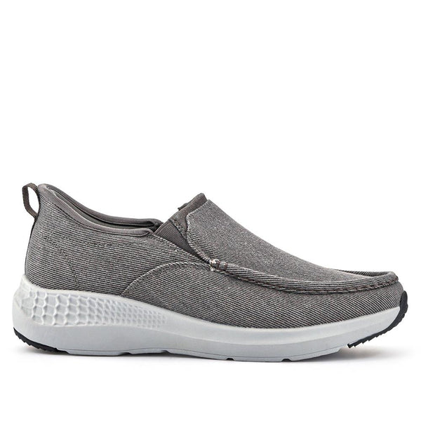pavers Wide Fit Laceless Slip-On Trainers - Grey