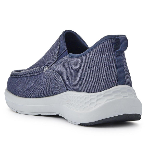Pavers Wide Fit Laceless Slip-On Trainers - Navy