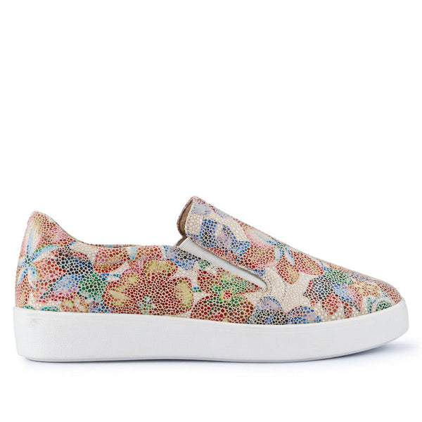 pavers Wide Fit Ladies' Slip-On Shoes - Floral