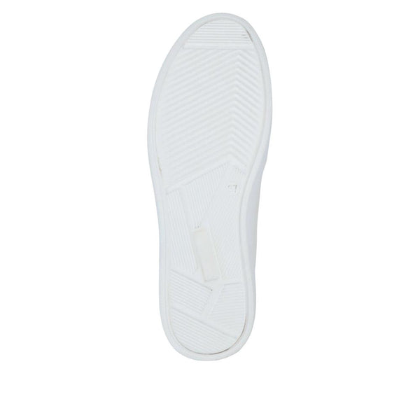 Pavers Wide Fit Ladies' Slip-On Shoes - White