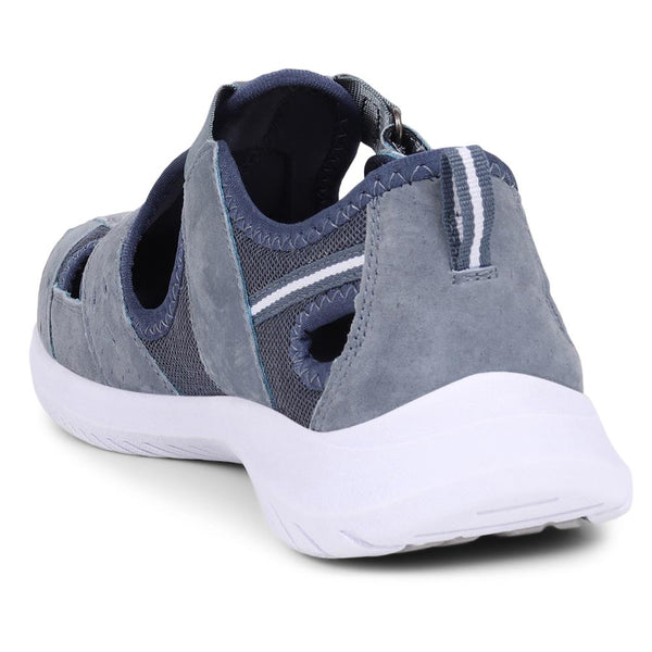 Pavers Wide-Fit Leather Adventure Sandals - Denim