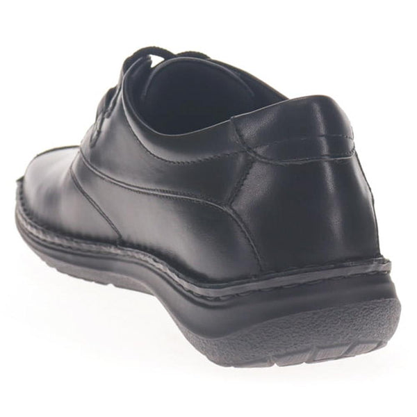 Pavers Wide Fit Leather Lace-Up Shoes - Black