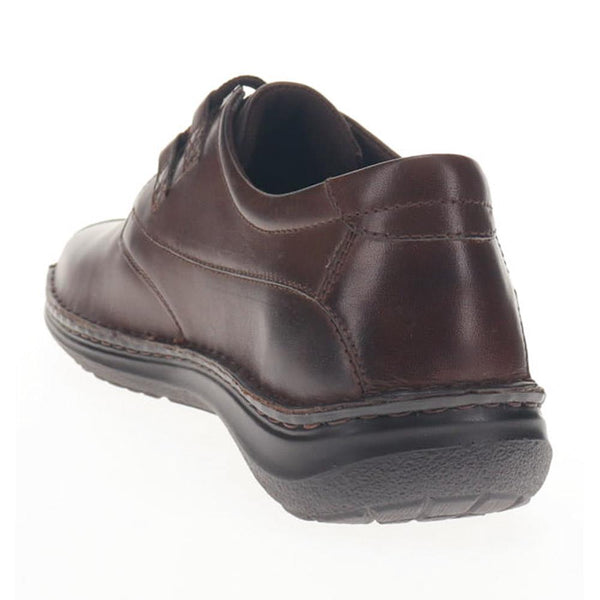 Pavers Wide Fit Leather Lace-Up Shoes - Dark Brown