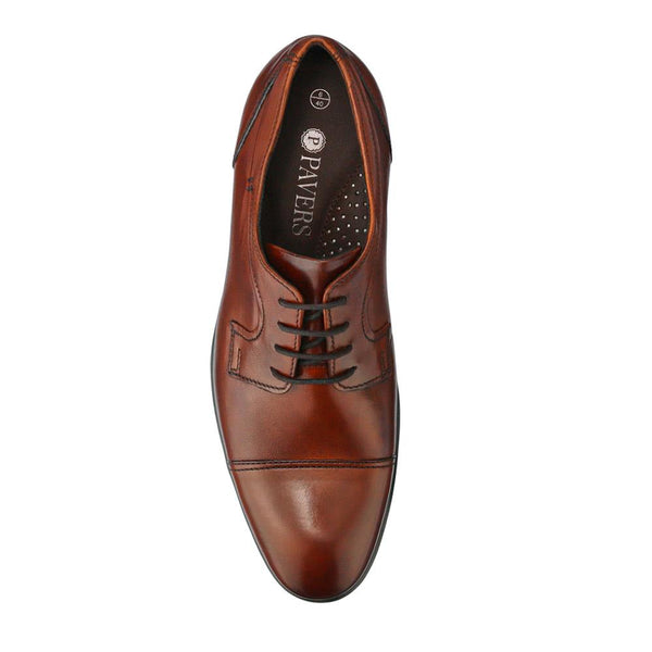 Pavers Wide Fit Leather Oxfords - Dark Brown