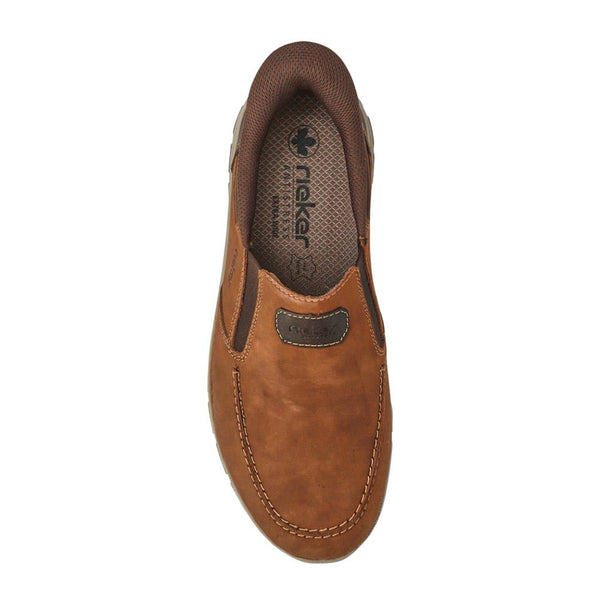 Pavers Wide-Fit Leather Slip-Ons - Brown