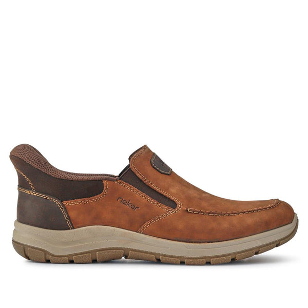 pavers Wide-Fit Leather Slip-Ons - Brown