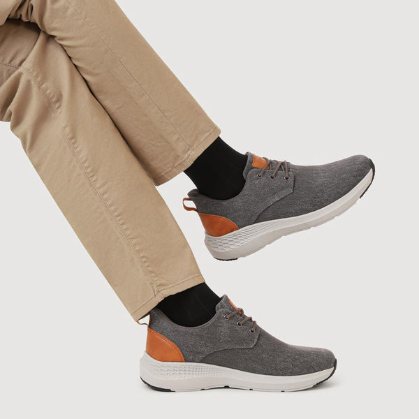 Pavers Wide Fit Lightweight Slip-On Trainers - Grey