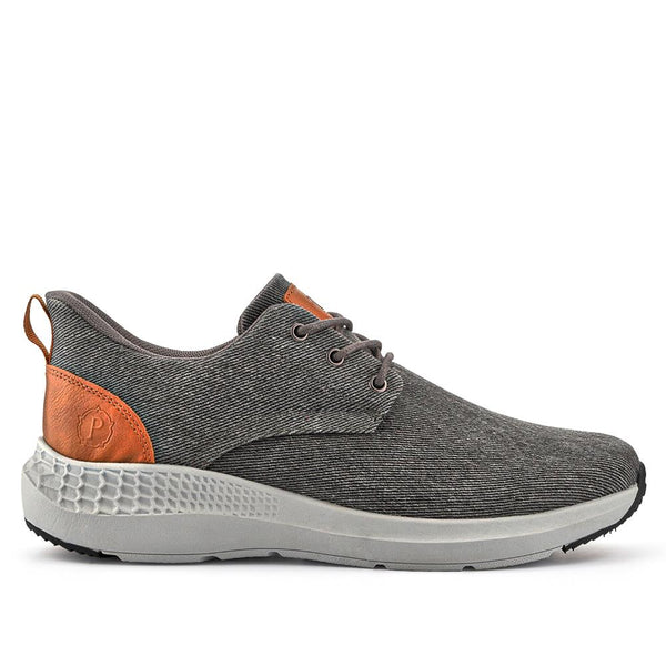 pavers Wide Fit Lightweight Slip-On Trainers - Grey