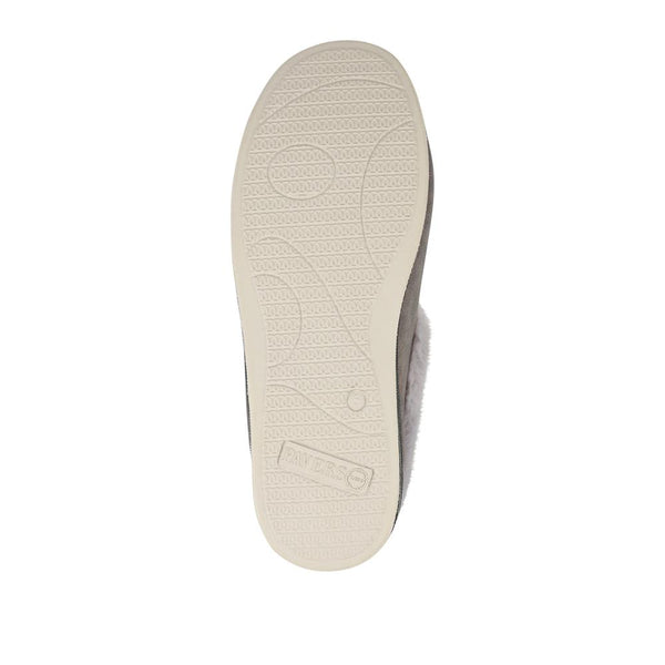 Pavers Wide Fit Memory Foam Cosy Slippers - Grey