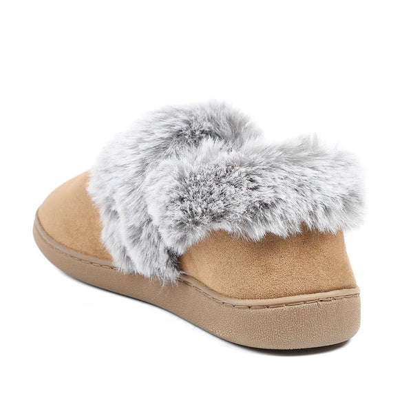 Pavers Wide Fit Soft Full Slippers - Chestnut