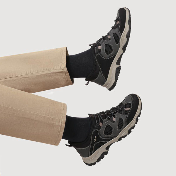 Pavers Wide-Fit Sports Trainers - Black Multi