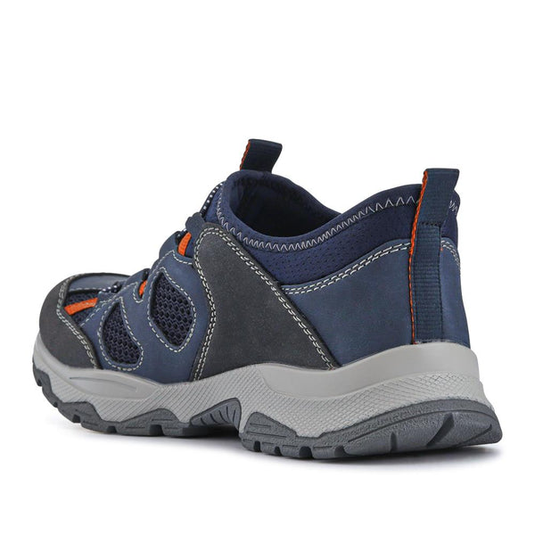 Pavers Wide-Fit Sports Trainers - Navy Multi