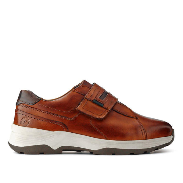 pavers Wide-Fit Touch-Fasten Shoes - Cognac