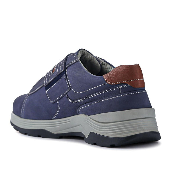 Pavers Wide-Fit Touch-Fasten Shoes - Navy