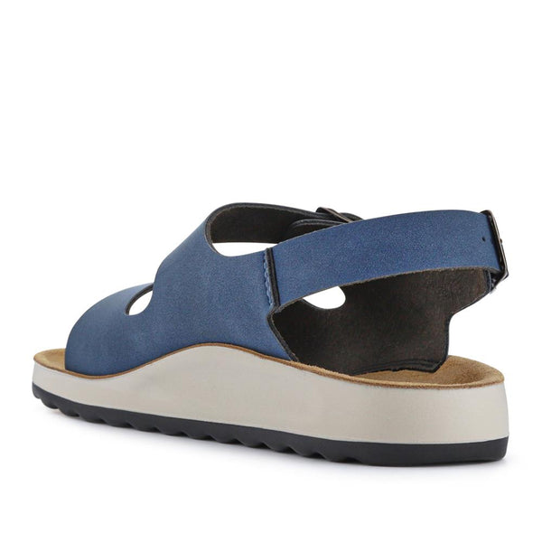 Pavers Wide Fit Triple-Buckled Sandals - Blue