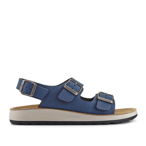 pavers Wide Fit Triple-Buckled Sandals - Blue