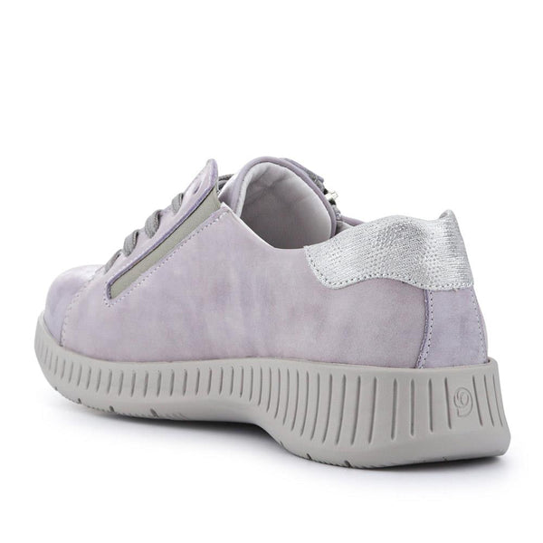 Pavers Wide-Fit Zip-Fastening Trainers - Grey