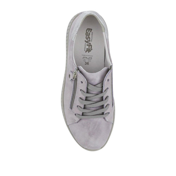 Pavers Wide-Fit Zip-Fastening Trainers - Grey
