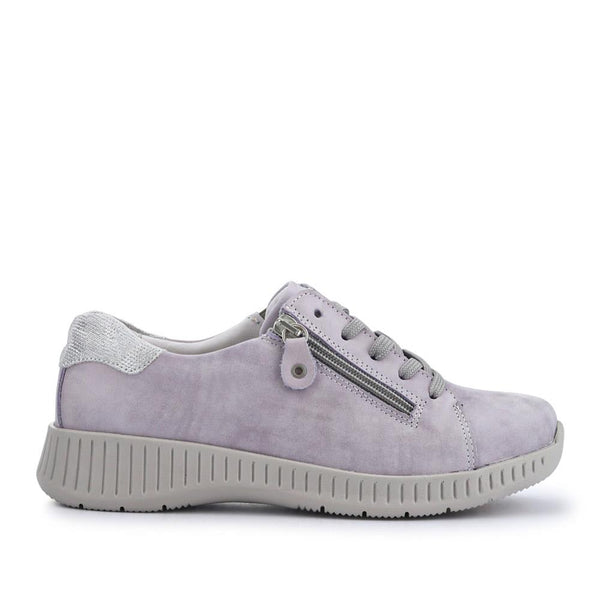 pavers Wide-Fit Zip-Fastening Trainers - Grey