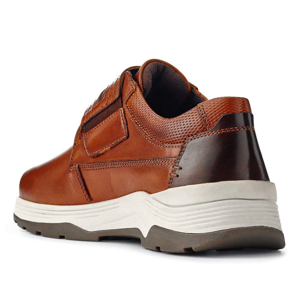 Pavers Wide-Fitting Casual Shoes - Cognac