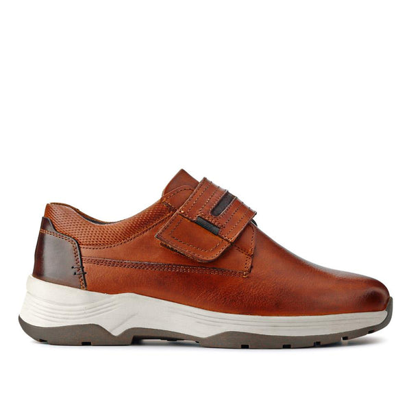 pavers Wide-Fitting Casual Shoes - Cognac
