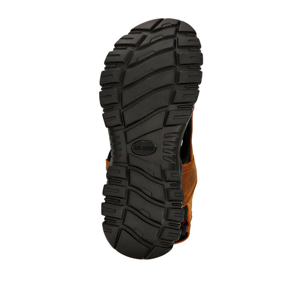 Pavers Wide-Fitting Leather Sandals - Brown