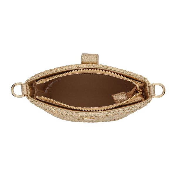 Pavers Woven Cross-Body Bag - Gold