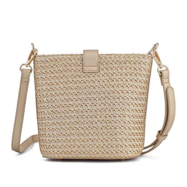 pavers Woven Cross-Body Bag - Gold
