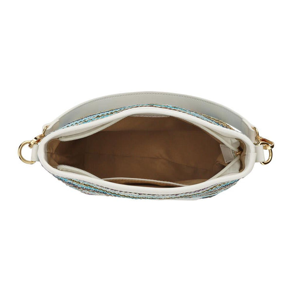 Pavers Woven Shoulder Bag - Blue Multi