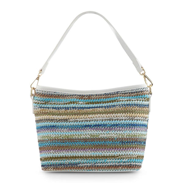 pavers Woven Shoulder Bag - Blue Multi