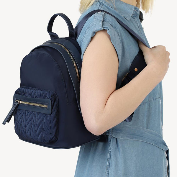 Pavers Zip-Close Backpack - Navy