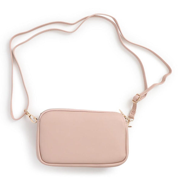 Pavers Zip-Close Cross-Body Bag - Pink