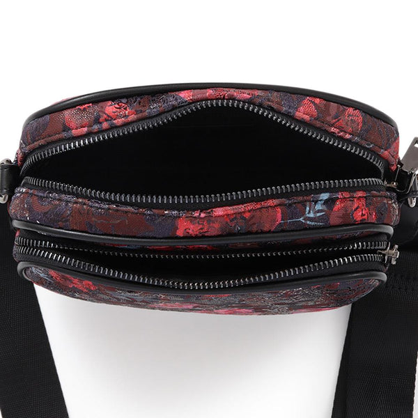 Pavers Zip-Close Crossbody Bag - Navy-Red