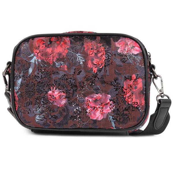 pavers Zip-Close Crossbody Bag - Navy-Red