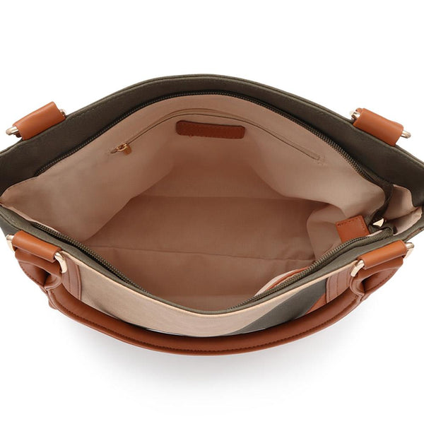 Pavers Zip-Close Shoulder Bag - Multi